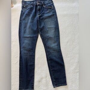 MOTHER Women's Dark Blue Skinny Jeans